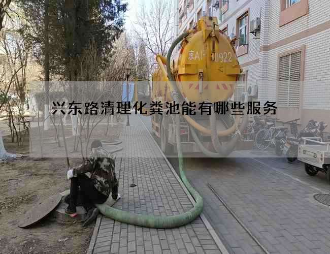 兴东路清理化粪池能有哪些服务