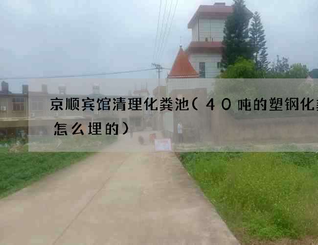 京顺宾馆清理化粪池(40吨的塑钢化粪池怎么埋的) 京顺宾馆清理化粪池(40吨的塑钢化粪池怎么埋的)