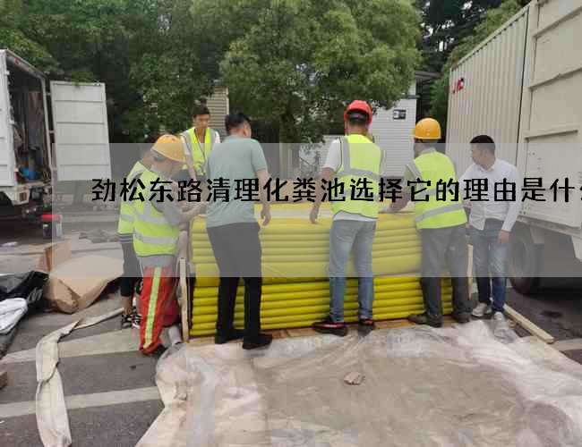 劲松东路清理化粪池选择它的理由是什么