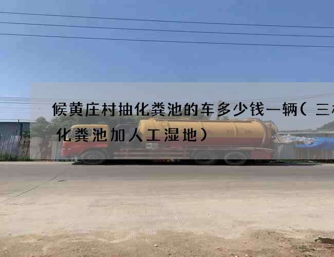 候黄庄村抽化粪池的车多少钱一辆(三格式化粪池加人工湿地)