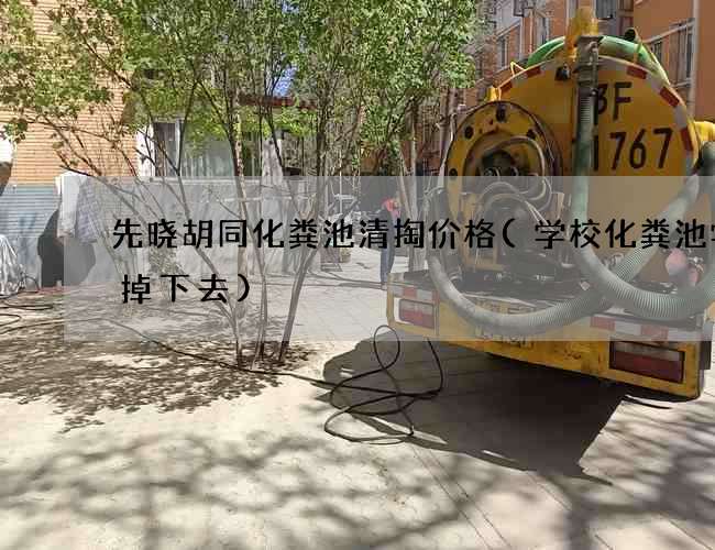 先晓胡同化粪池清掏价格(学校化粪池学生掉下去)