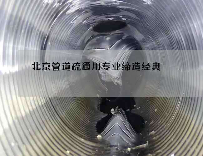 北京管道疏通用专业缔造经典