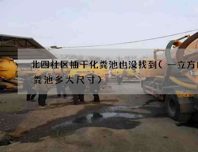 北四社区抽干化粪池也没找到(一立方的化粪池多大尺寸)