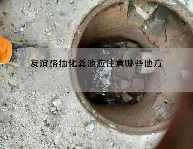 友谊路抽化粪池应注意哪些地方