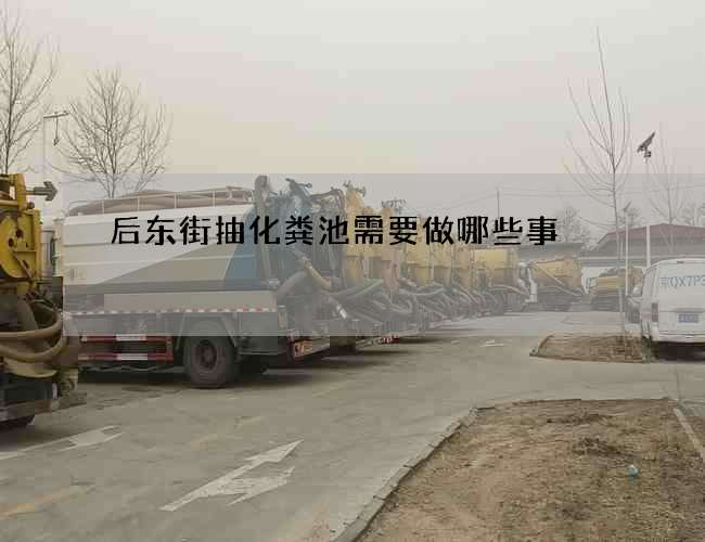 后东街抽化粪池需要做哪些事