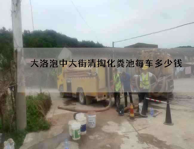 大洛泡中大街清掏化粪池每车多少钱 大洛泡中大街清掏化粪池每车多少钱