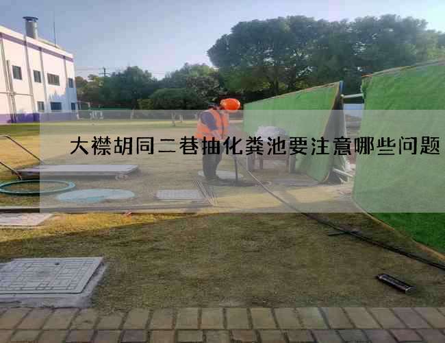 大襟胡同二巷抽化粪池要注意哪些问题