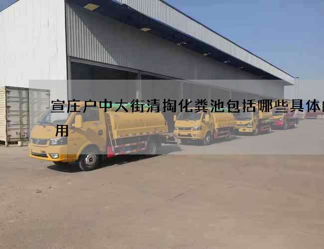 宣庄户中大街清掏化粪池包括哪些具体的费用?