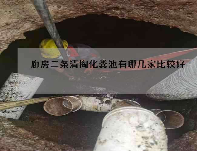 廊房二条清掏化粪池有哪几家比较好