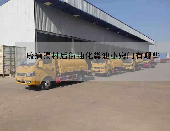 琉璃渠村后街抽化粪池小窍门有哪些