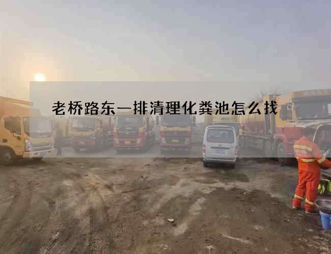老桥路东一排清理化粪池怎么找
