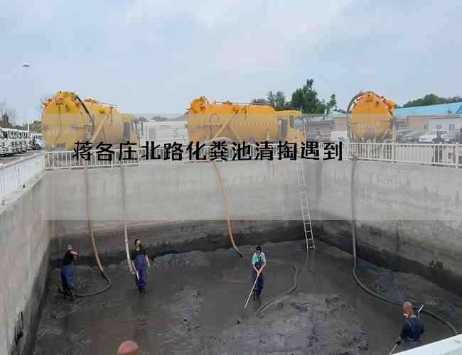 蒋各庄北路化粪池清掏遇到